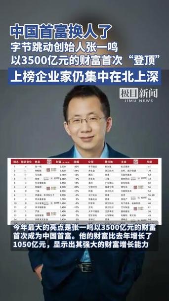最新發(fā)布！中國首富換人！