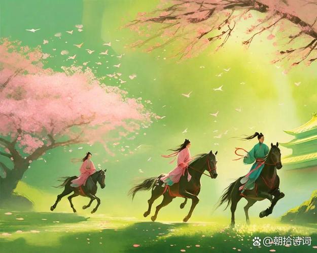 車行花徑里，人坐畫中游