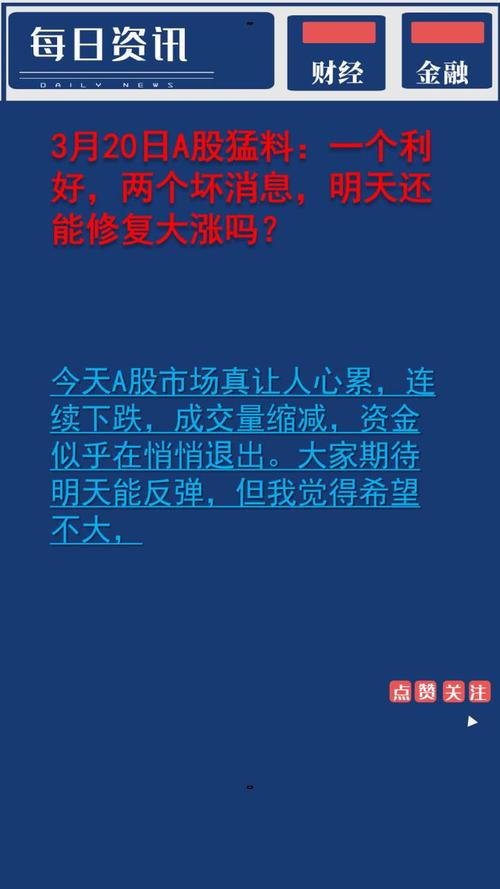 3月28日A股猛料：大跌后放出了兩大狠招，下周一能修復(fù)大漲嗎？