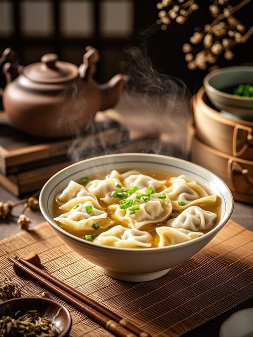 一碗熱氣騰騰的餛飩，溫暖你的冬日！