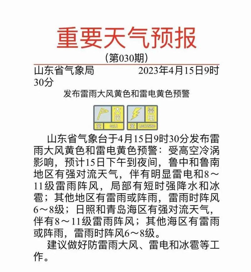 山東“秒入夏”30℃高溫 雷雨大風(fēng)，五一假期天氣大反轉(zhuǎn)！